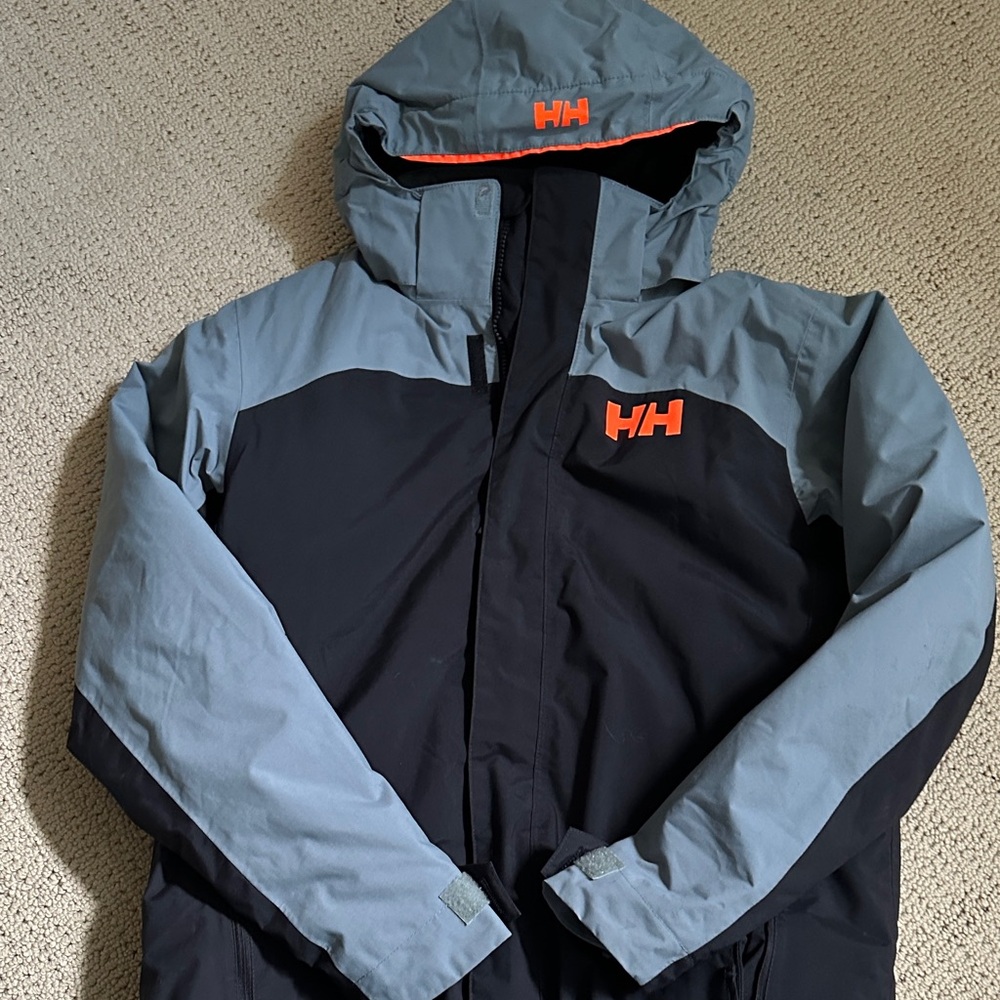 Helly Hansen Youth Grey  and Black Ski Jacket